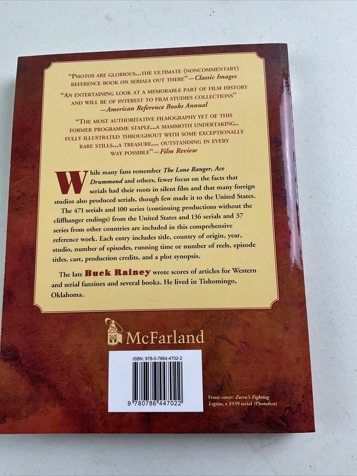 Serials and Series : A World Filmography, 1912-1956 by Buck Rainey (2010, Trade