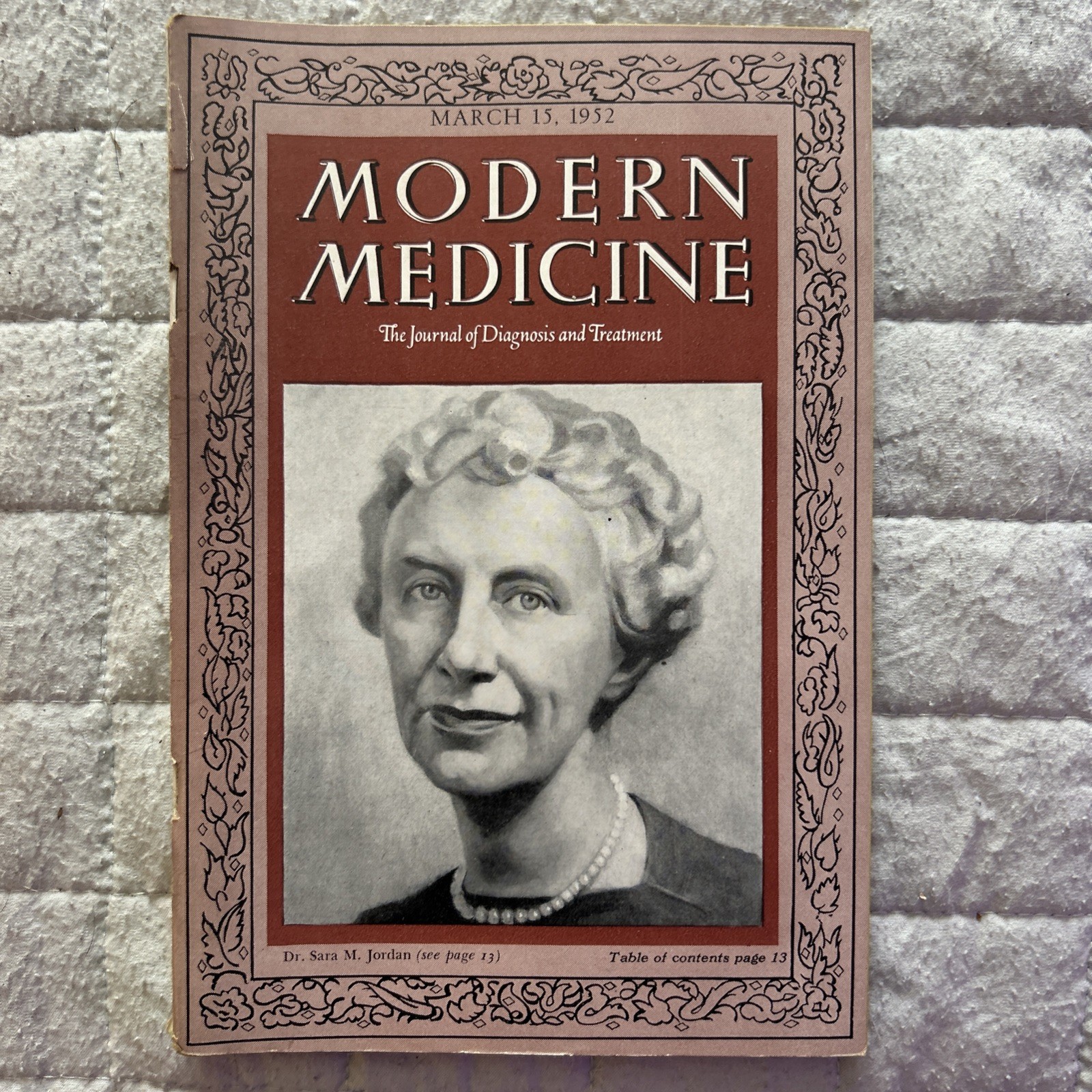 Modern Medicine The Journal of Diagnosis and Treatment JAN-DEC 1952