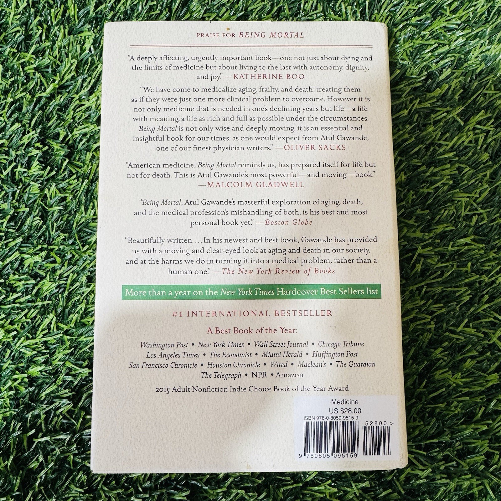 Being Mortal : Medicine and What Matters in the End by Atul Gawande (2014,…