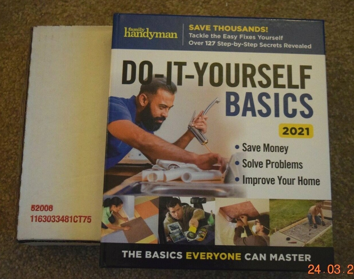 FAMILY HANDYMAN: „DO-IT-YOURSELF-BASICS,“ 256-Page Hard Cover Book, 2021, New