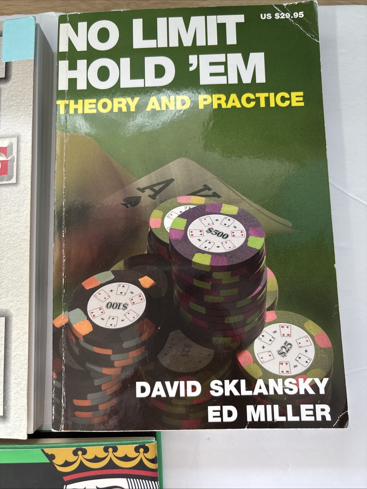 Lot of 5 POKER Books – Poker Strategy, Poker Essays, Ace on River, Read for More