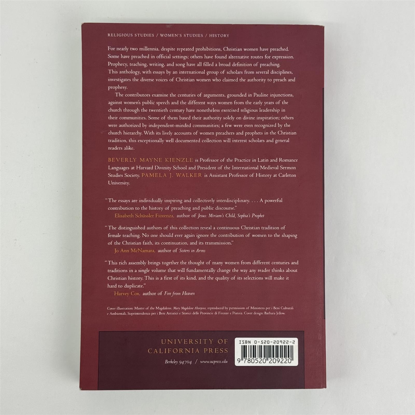 Women Preachers and Prophets Through Two Millennia of Christianity Pamela Walker