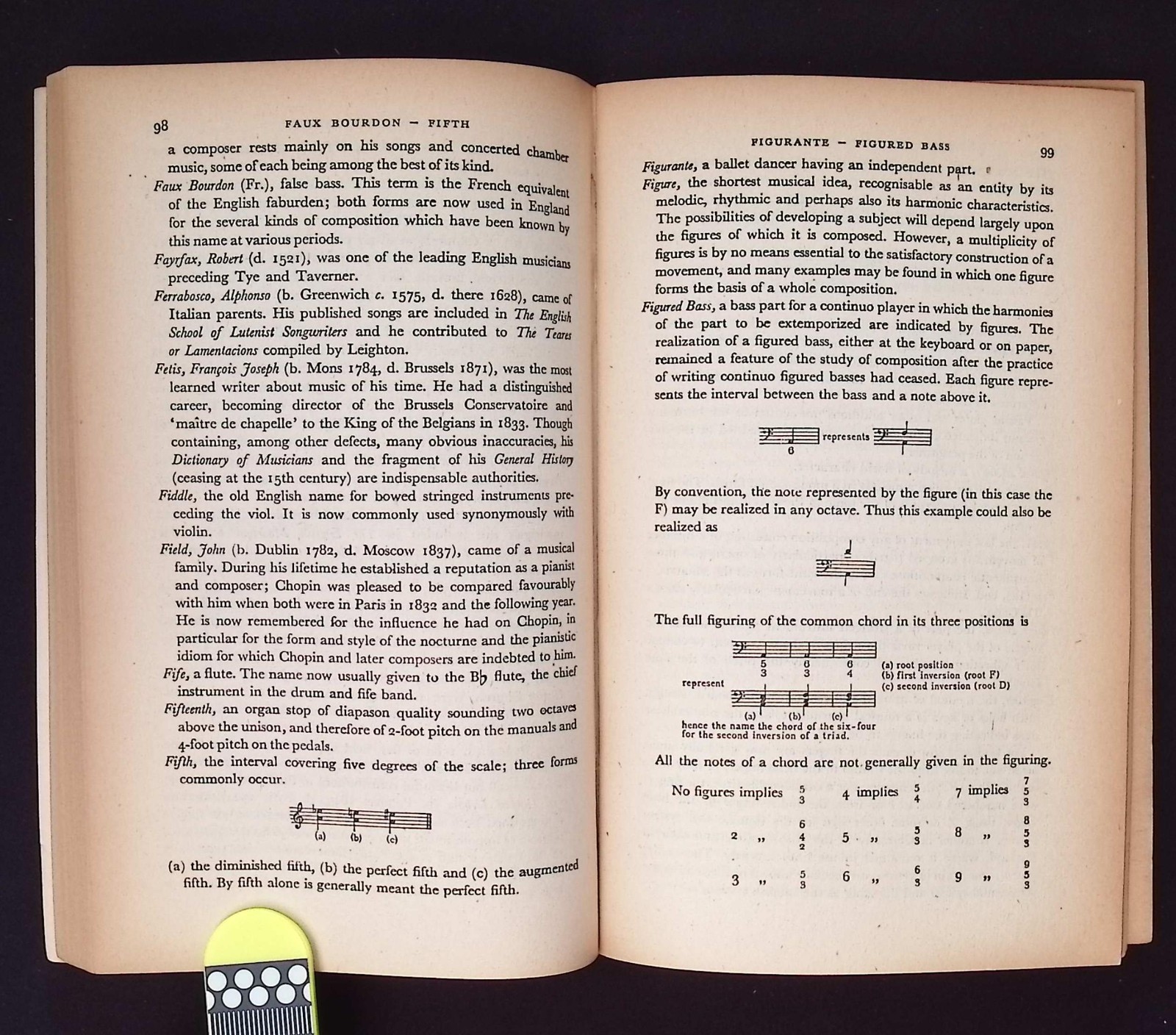 A Dictionary of Music by R. Illing, 1950 1st Edition, Penguin Reference Books PB