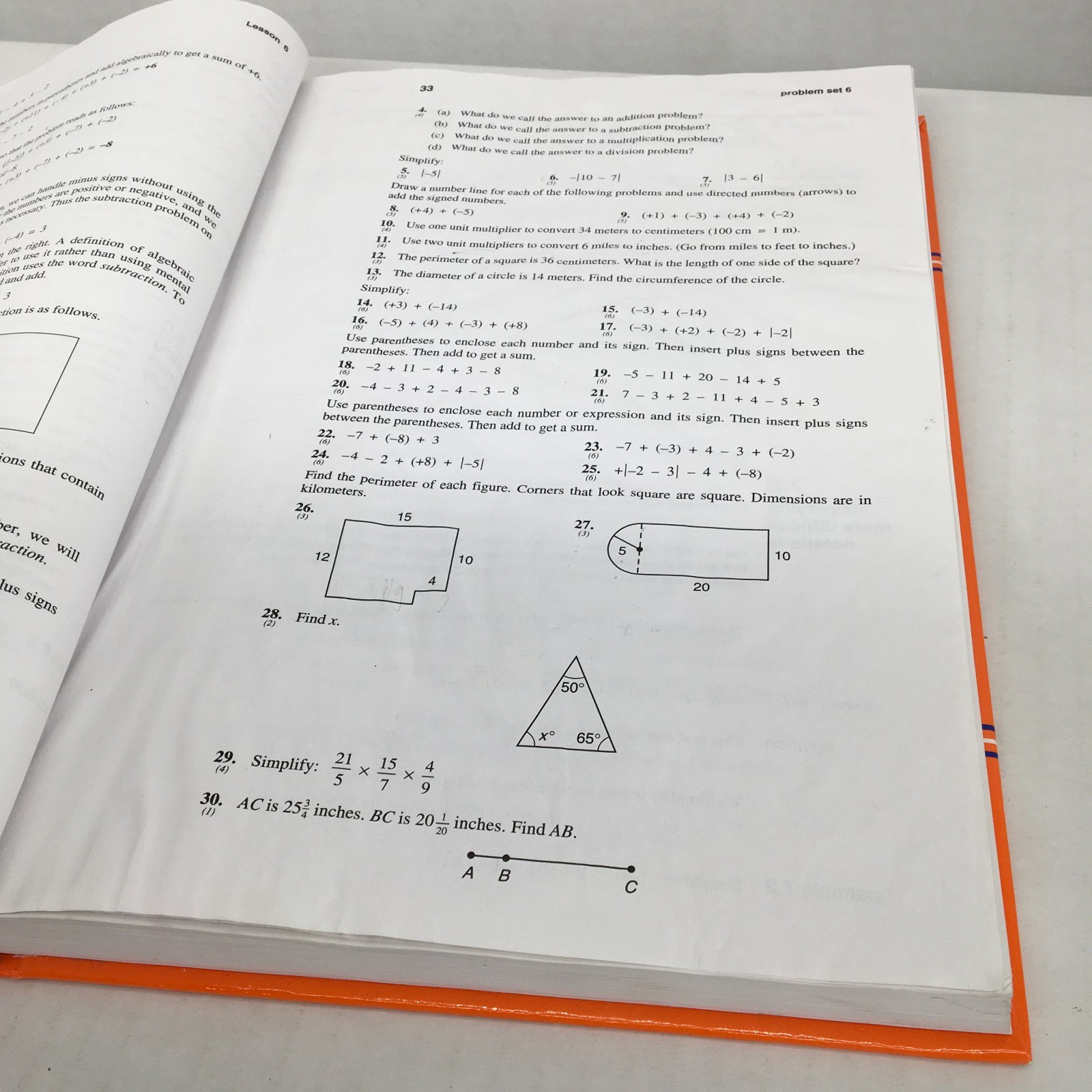 Saxon Algebra 1 Math Set: Textbook Answer Key Solutions Test Forms; 3rd Edition