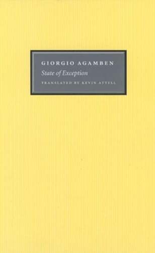 State of Exception by Giorgio Agamben: Used