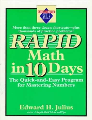 Rapid Math in Ten Days: The – Paperback, by Julius Edward H. – Acceptable