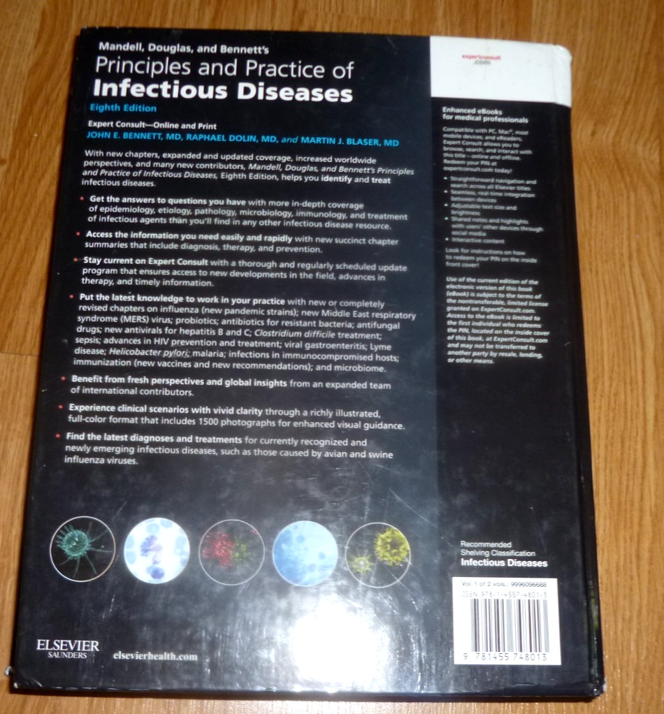 Principles and Practice of Infectious Diseases Vol. 1 CONSULT CODE UNSCRATCHED.