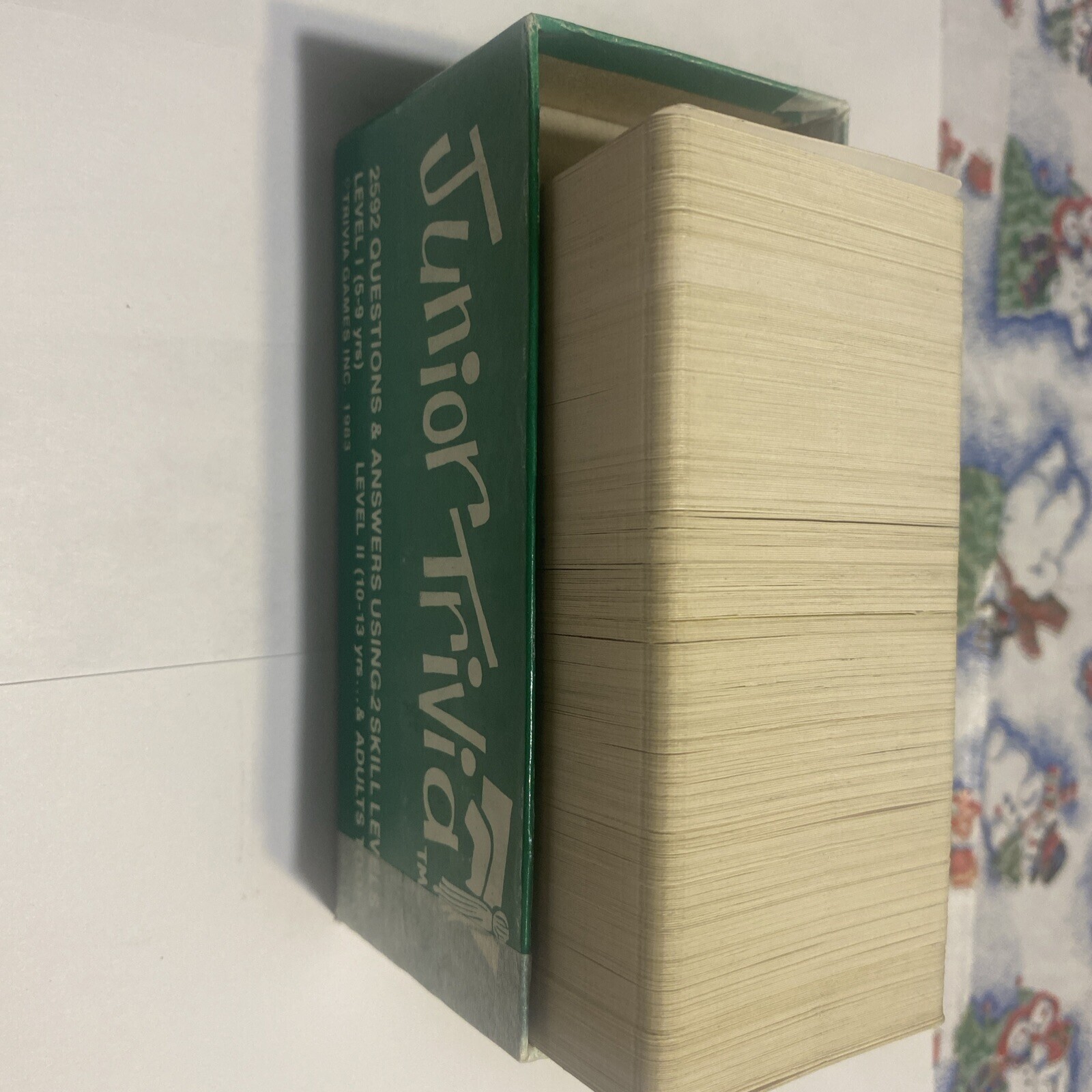 1983 Junior Trivia Cards Level 1 Ages 5-9 Level 2 Ages 10-13 Family Game Night!