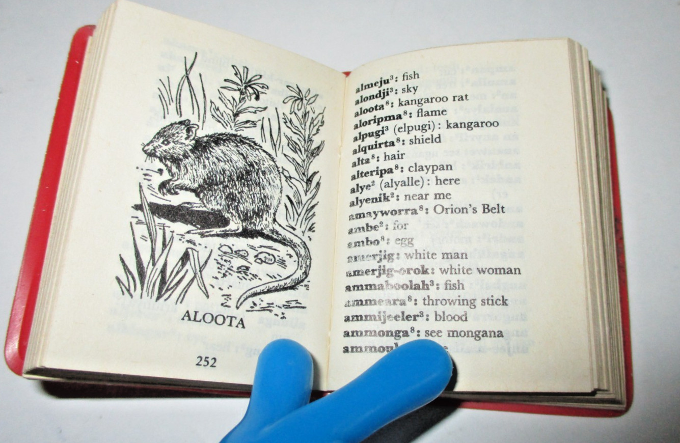 1966 Lilliput Aboriginal Words of Australia by A. W. Reed Vintage Miniature Book