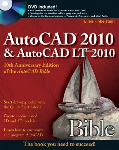 AUTOCAD 2010 AND AUTOCAD LT 2010 BIBLE By Ellen Finkelstein Excellent Condition