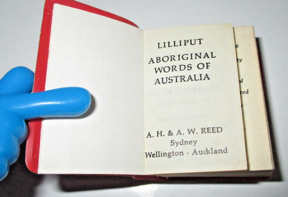 1966 Lilliput Aboriginal Words of Australia by A. W. Reed Vintage Miniature Book