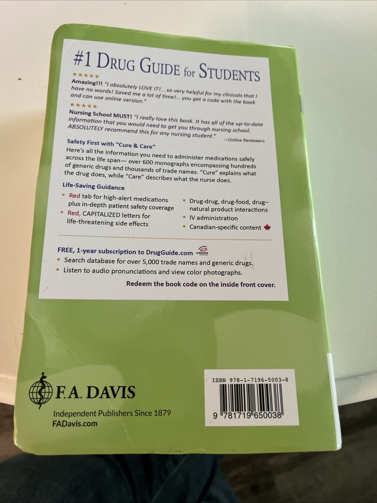 Davis’s Drug Guide for Nurses by April Hazard Vallerand and Cynthia A….