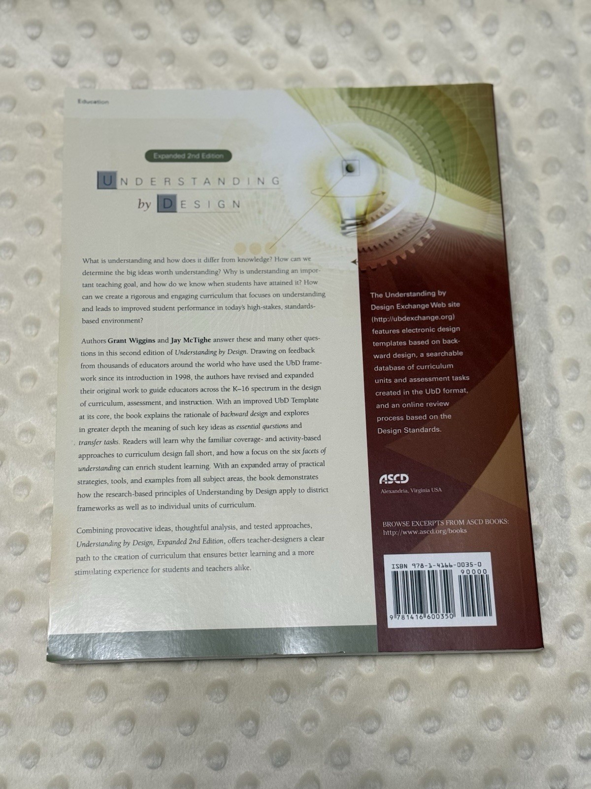 Understanding by Design Expanded 2nd Ed Paperback Grant Wiggins Jay McTighe ASCD