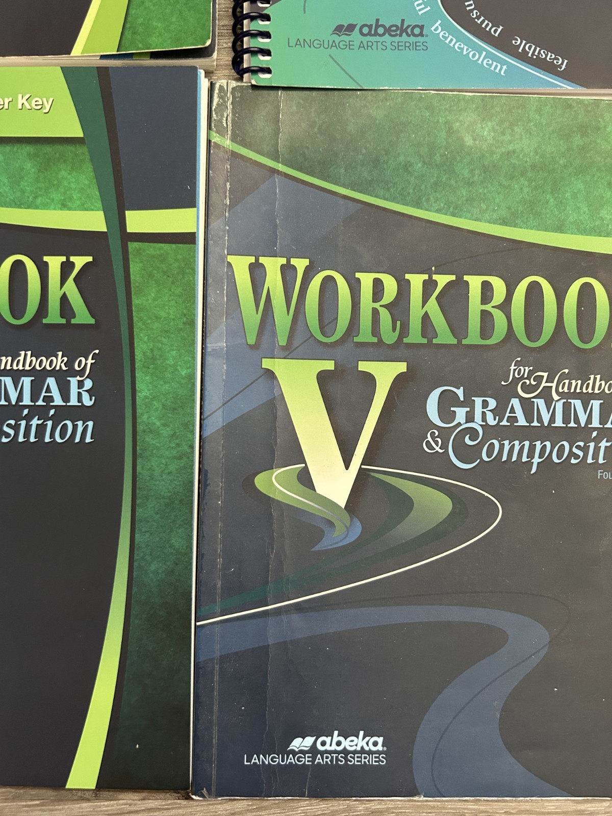 Abeka Vocab Spelling Grammar Composition V 11th Grade 4 Books