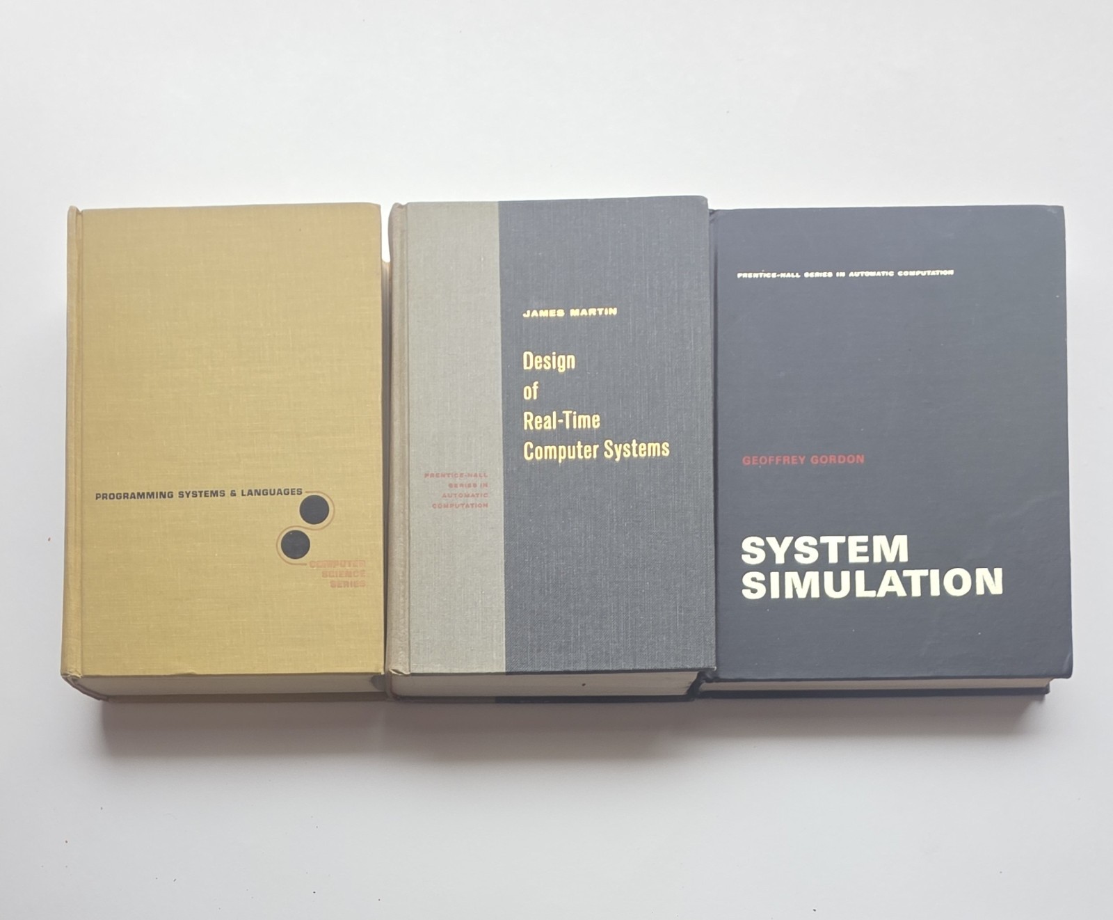 Vintage Computer Science Systems Engineering Book Lot Simulation, Real-Time Rare