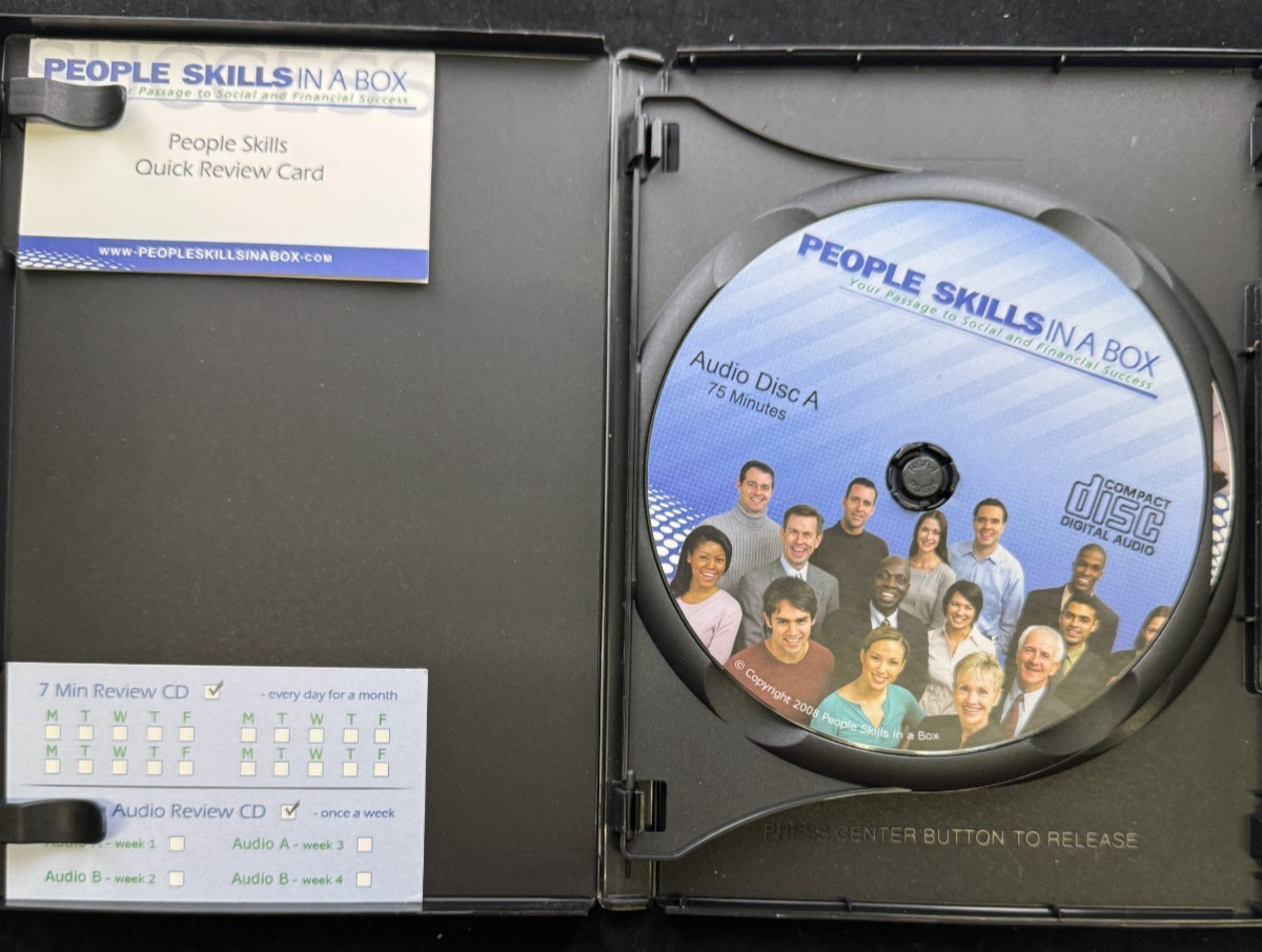 People Skills in a Box, 4 DVD’s, 2 Audio CD’s, & Book in Original Wooden Box