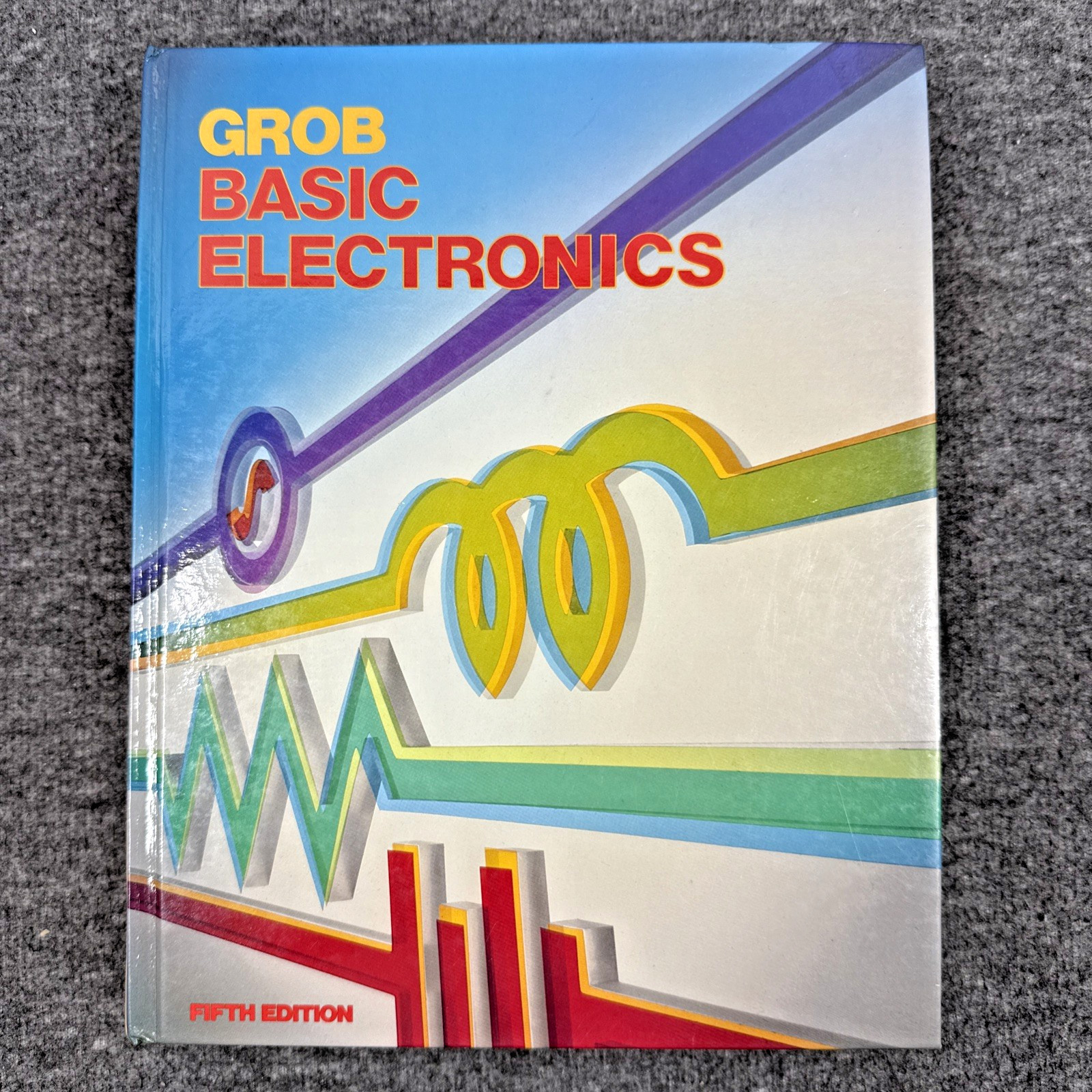 Vintage 1984 Grob Basic Electronics Fifth 5th Edition Hardcover Textbook