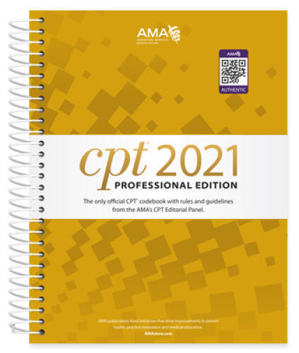 CPT 2021 Professional Edition (CPT / Current Procedural Terminology – VERY GOOD