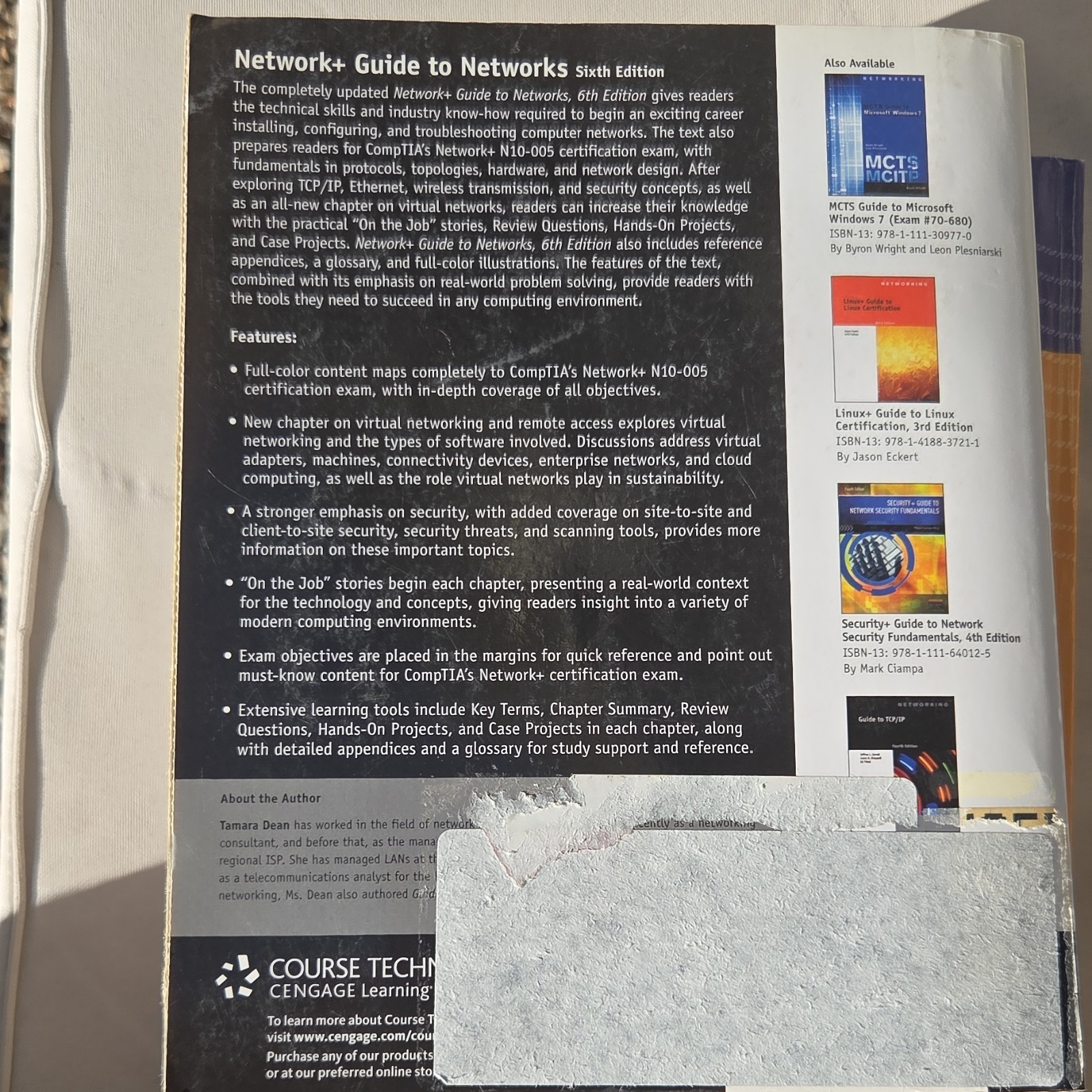 Course Technology Network+ Guide to Networks 6th Ed Tamara Dean Hardcover