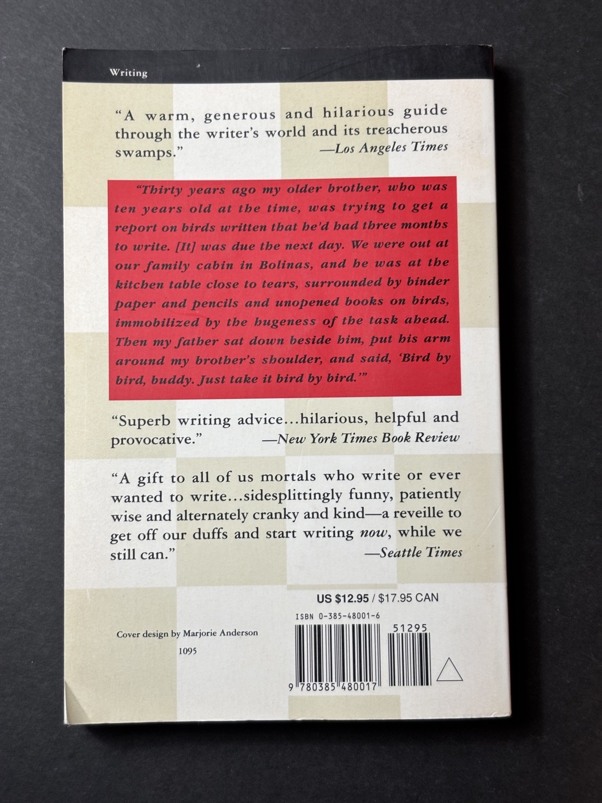 Bird by Bird: Some Instructions on Writing and Life by Lamott, Anne