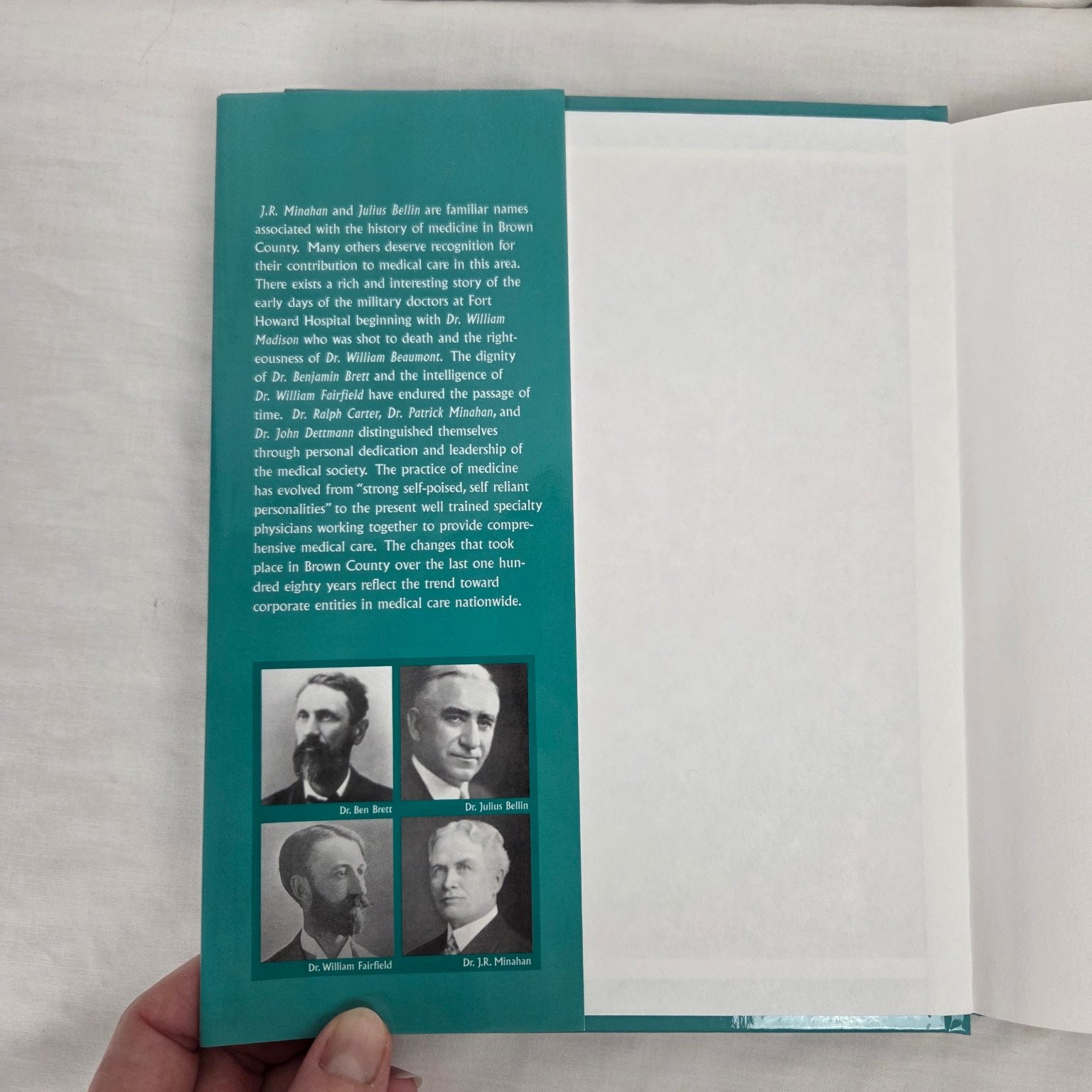 History of Medicine Brown County WI 1816-2000 Richardson 1st Ed Illustrated