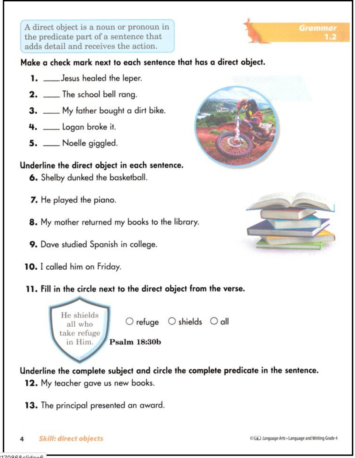 ACSI Purposeful Design LANGUAGE ARTS GRADE 4 STUDENT TEXT Language & Writing