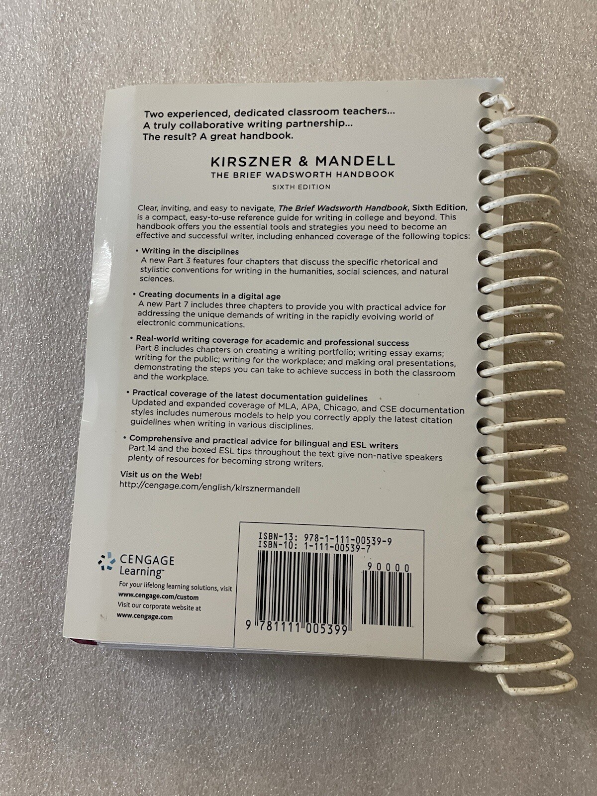 The Brief WADSWORTH Handbook