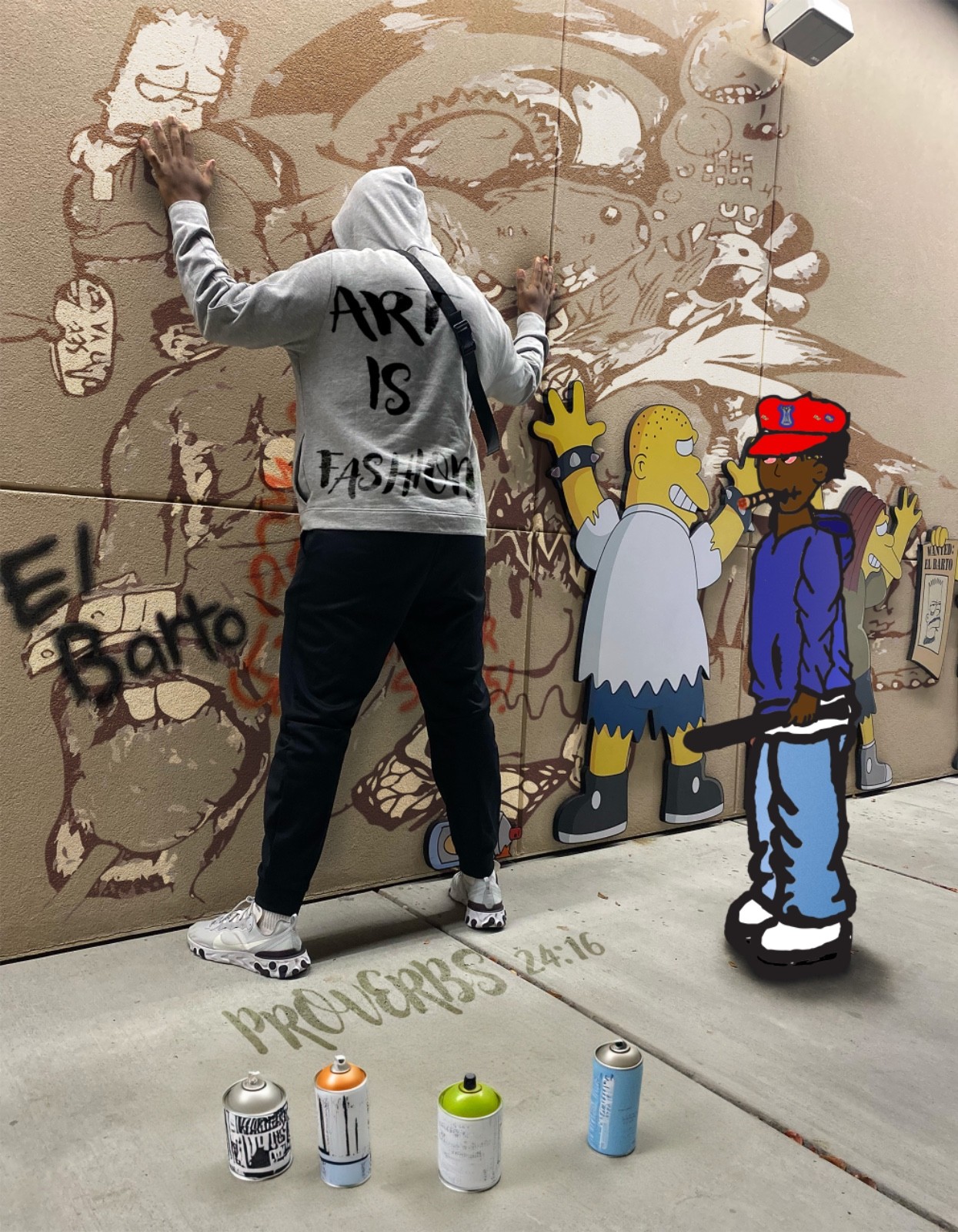 Digital Street Art Collage – Urban Fan Art – „Art Is Fashion“ | JPG Download