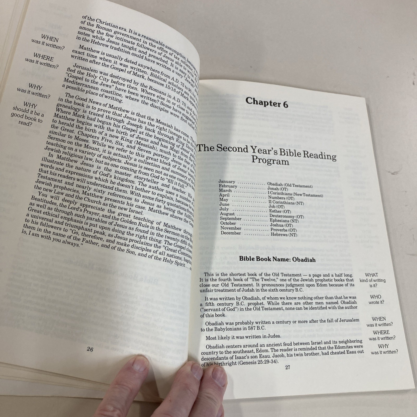 Reading the Bible with Understanding SC John Trefzger 1978 for Beginners VG