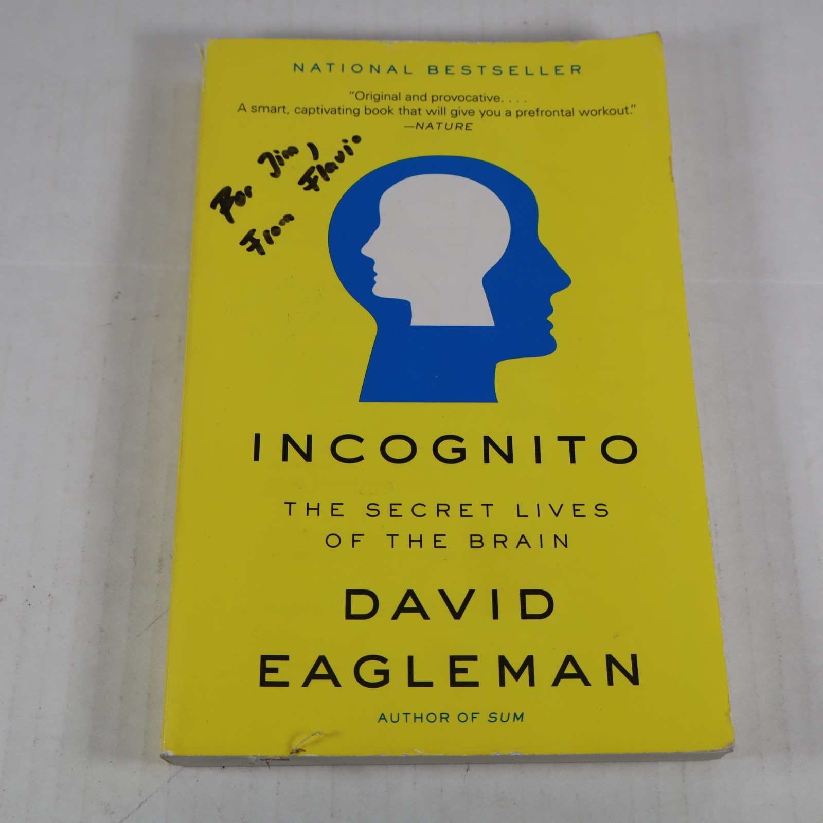 Incognito: The Secret Lives of the Brain – Hardcover By Eagleman, David – GOOD
