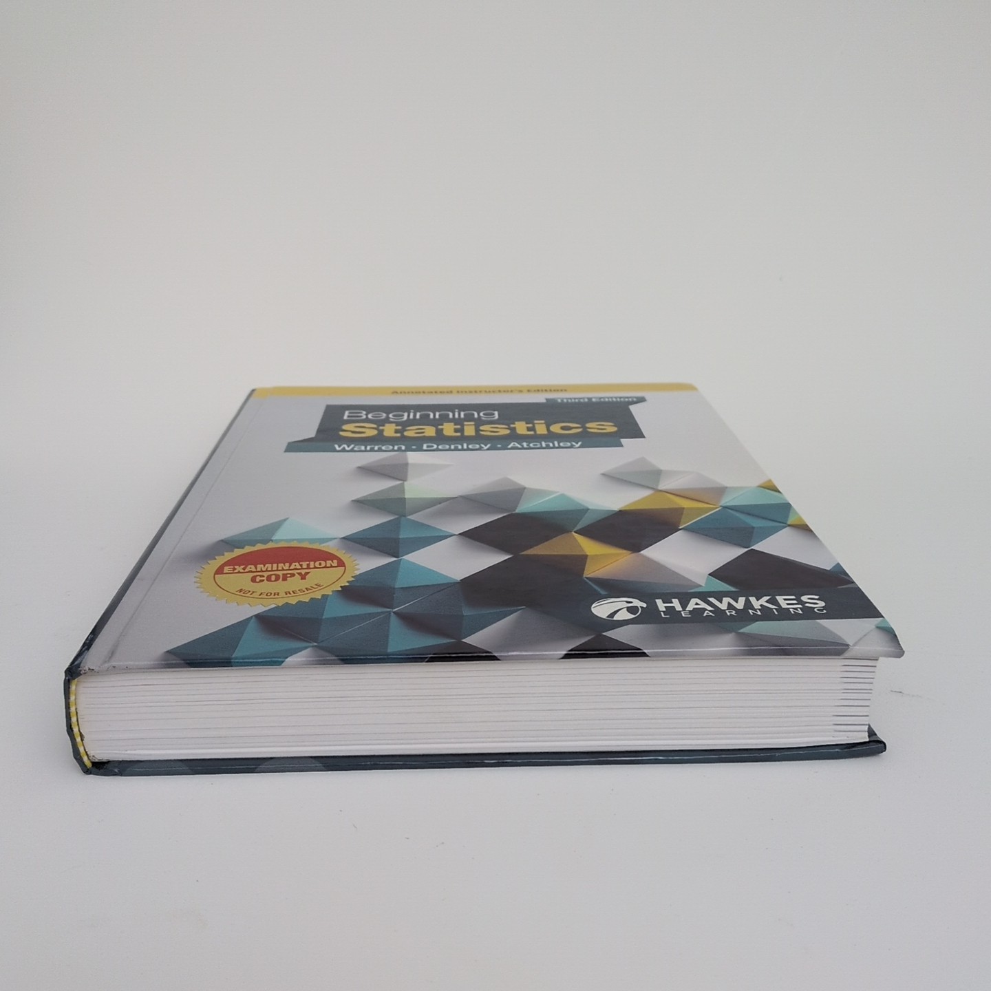 Beginning Statistics Third Edition Textbook WARREN, DENLEY Hawkes Learning 2021