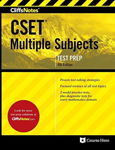 CliffsNotes CSET Multiple Subjects:…, Jones M.A., Jer