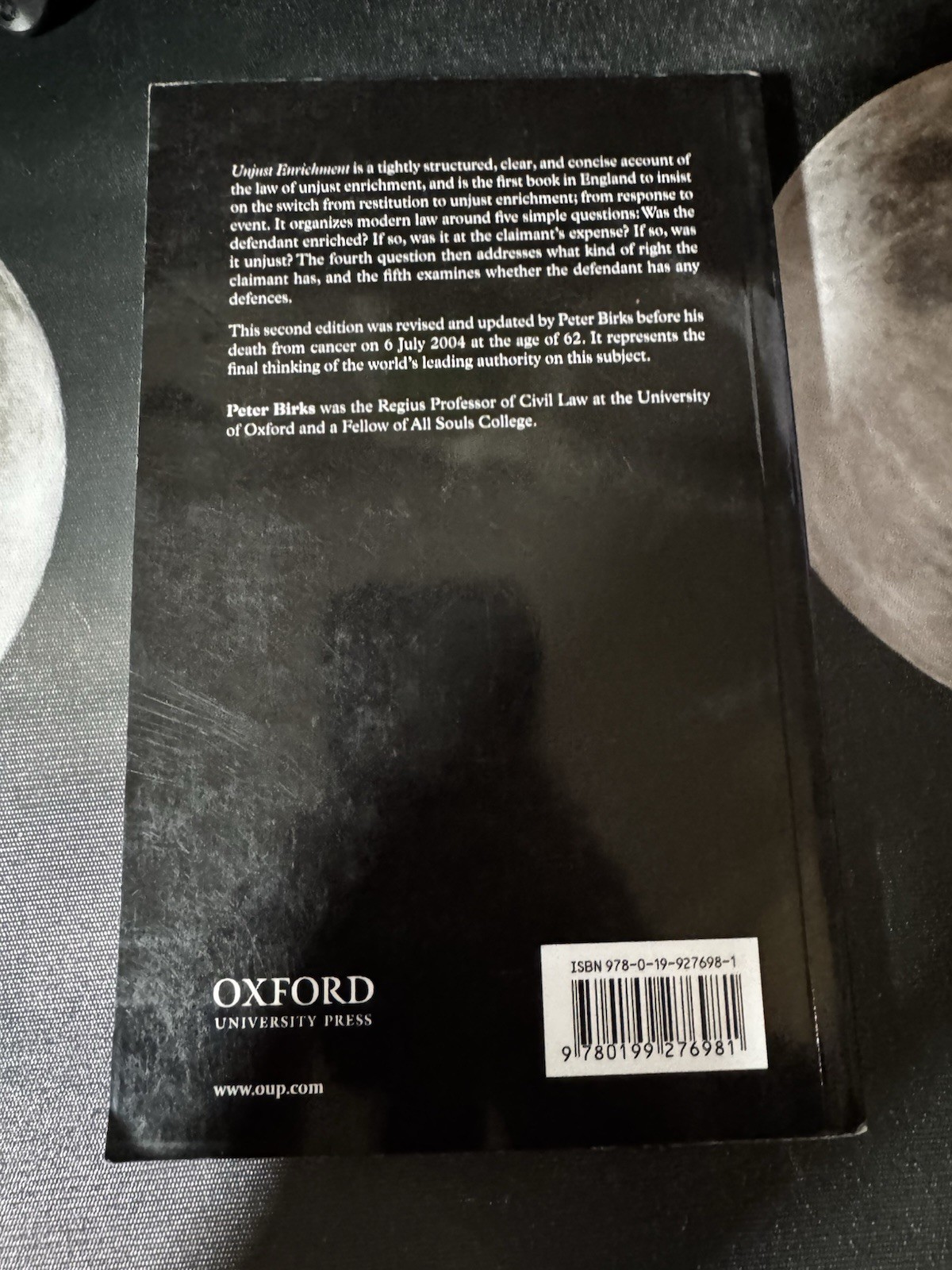 Clarendon Law Ser.: Unjust Enrichment by Peter Birks (2005, Uk-Trade Paper)