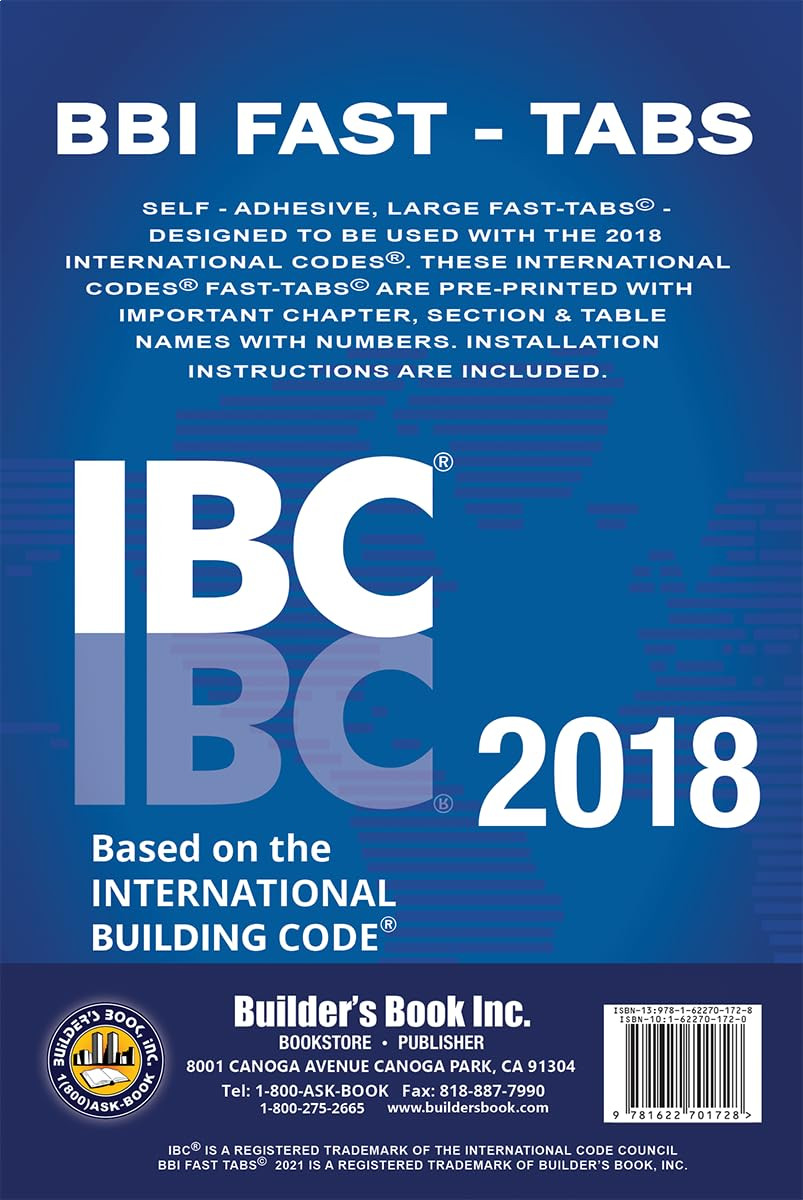2018 International Building Code (IBC) Fast Tab 2018 International Building Code