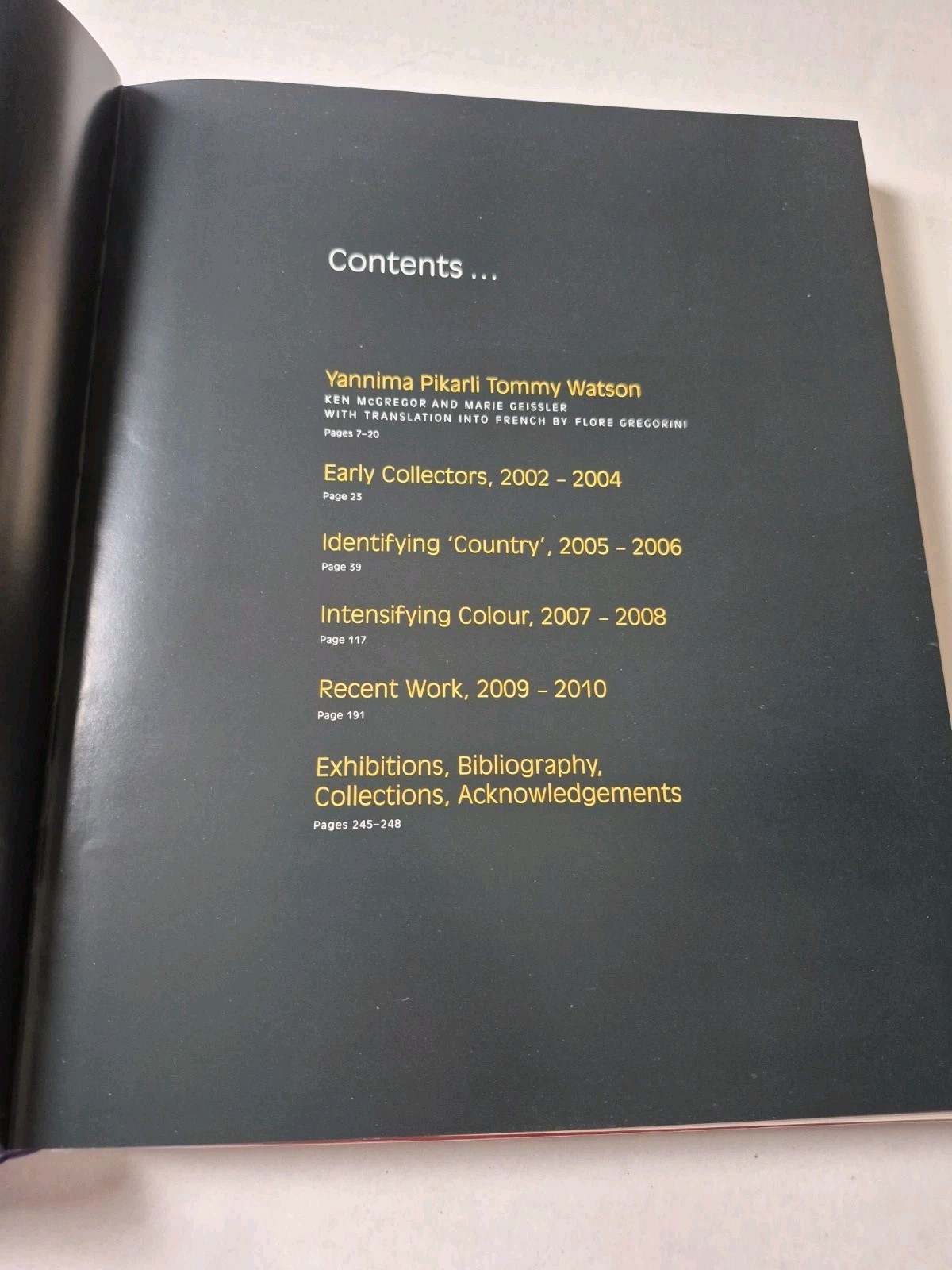Yannima Pikarli Tommy Watson 2010 Ngayuku Ngura My Country Art Book Ex-Library