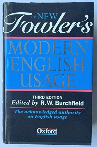 The New Fowler’s Modern English Usage by Fowler, H.W. Hardback Book The Fast