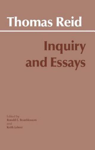 Hackett Classics Ser.: Inquiry and Essays by Keith Lehrer and Thomas Reid GOOD