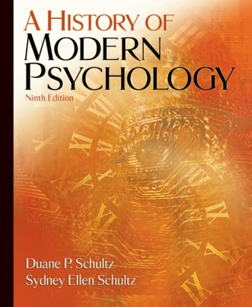 A History of Modern Psychology Duane P., Schultz, Sydney Ellen Sc