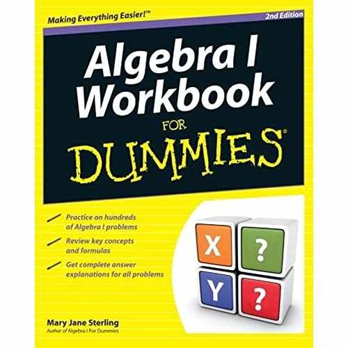 Algebra I Workbook For Dummies – Paperback, by Sterling Mary Jane – Very Good