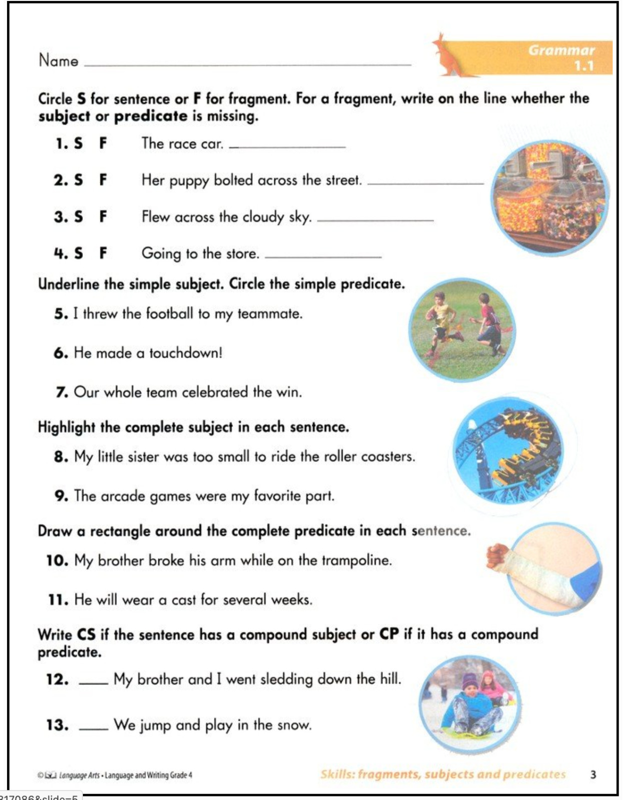 ACSI Purposeful Design LANGUAGE ARTS GRADE 4 STUDENT TEXT Language & Writing