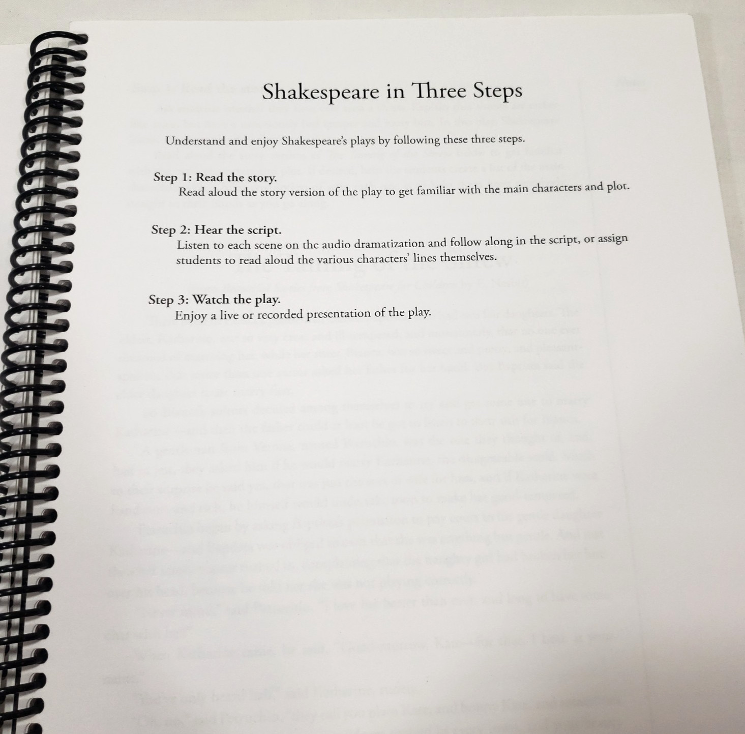 Simply Charlotte Mason The Taming Of The Shrew Shakespeare In Three Steps Shafer
