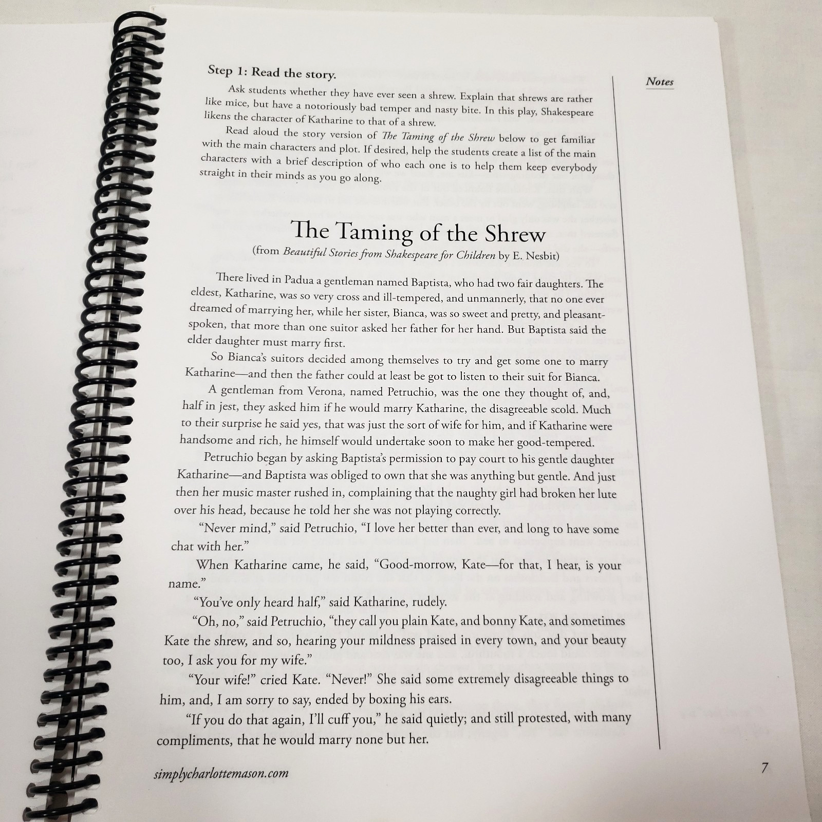 Simply Charlotte Mason The Taming Of The Shrew Shakespeare In Three Steps Shafer