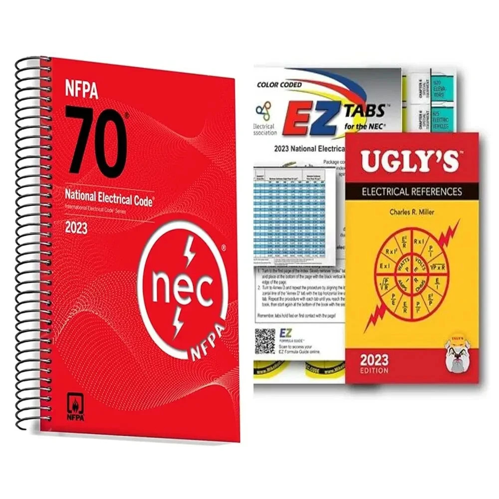 NFPA 70 National Electrical 2023 Spiral + 2023 Ugly’s Electrical Ref + EZ tab