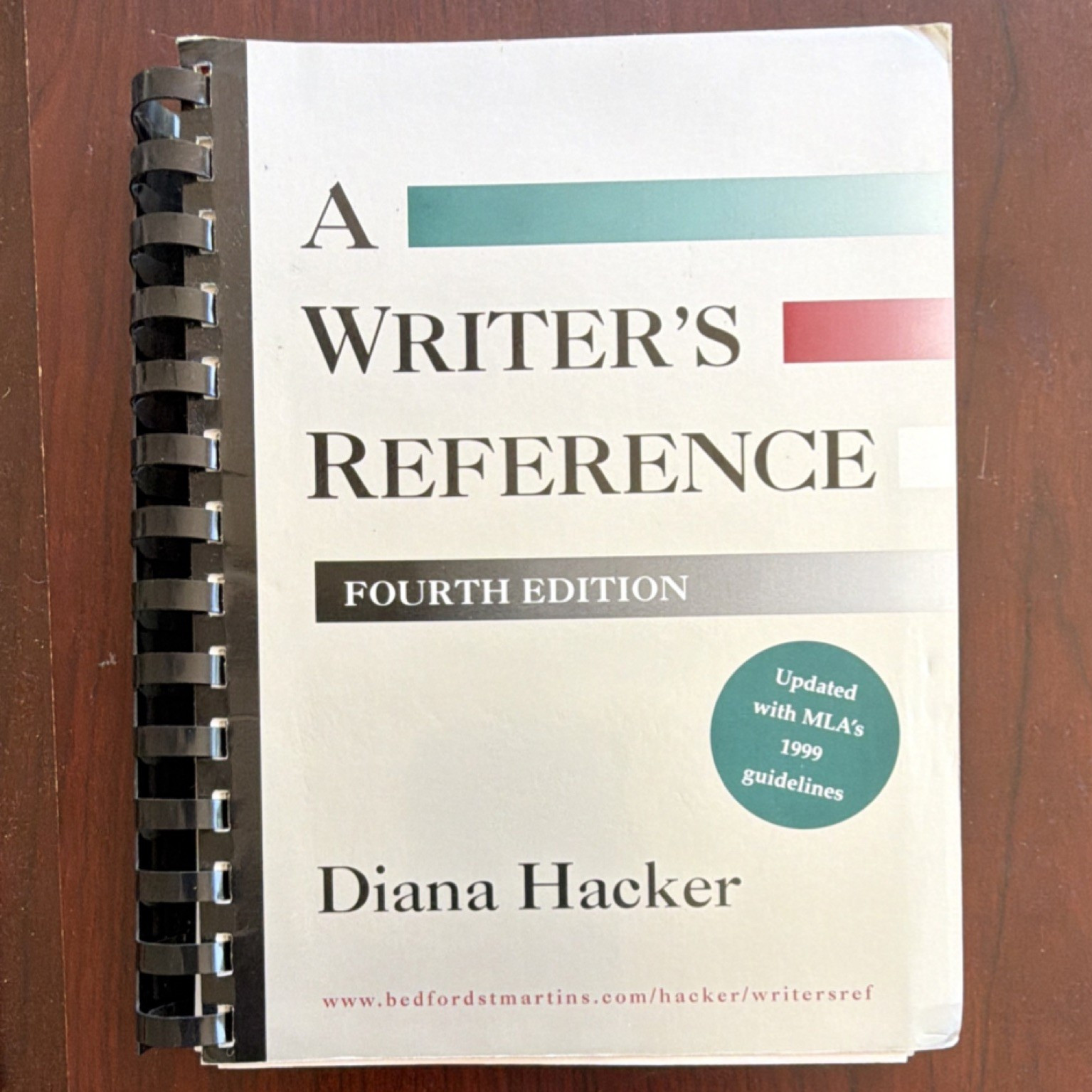 Diana Hacker A Writer’s Reference 4th Ed Spiral 1999 Bedford/St. Martin’s