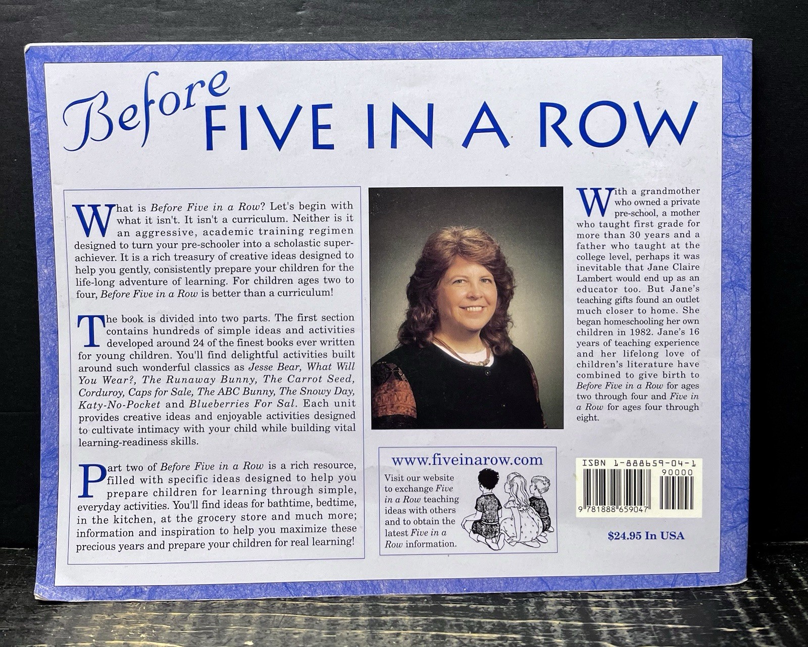 Before Five in a Row by Jane Claire Lambert 2001 Sftcvr VG A2