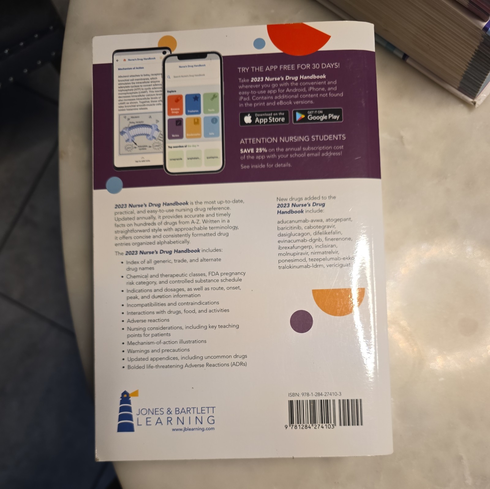 2023 NDH Nurse’s Drug Handbook by Jones & Bartlett Learning (2022, Trade…
