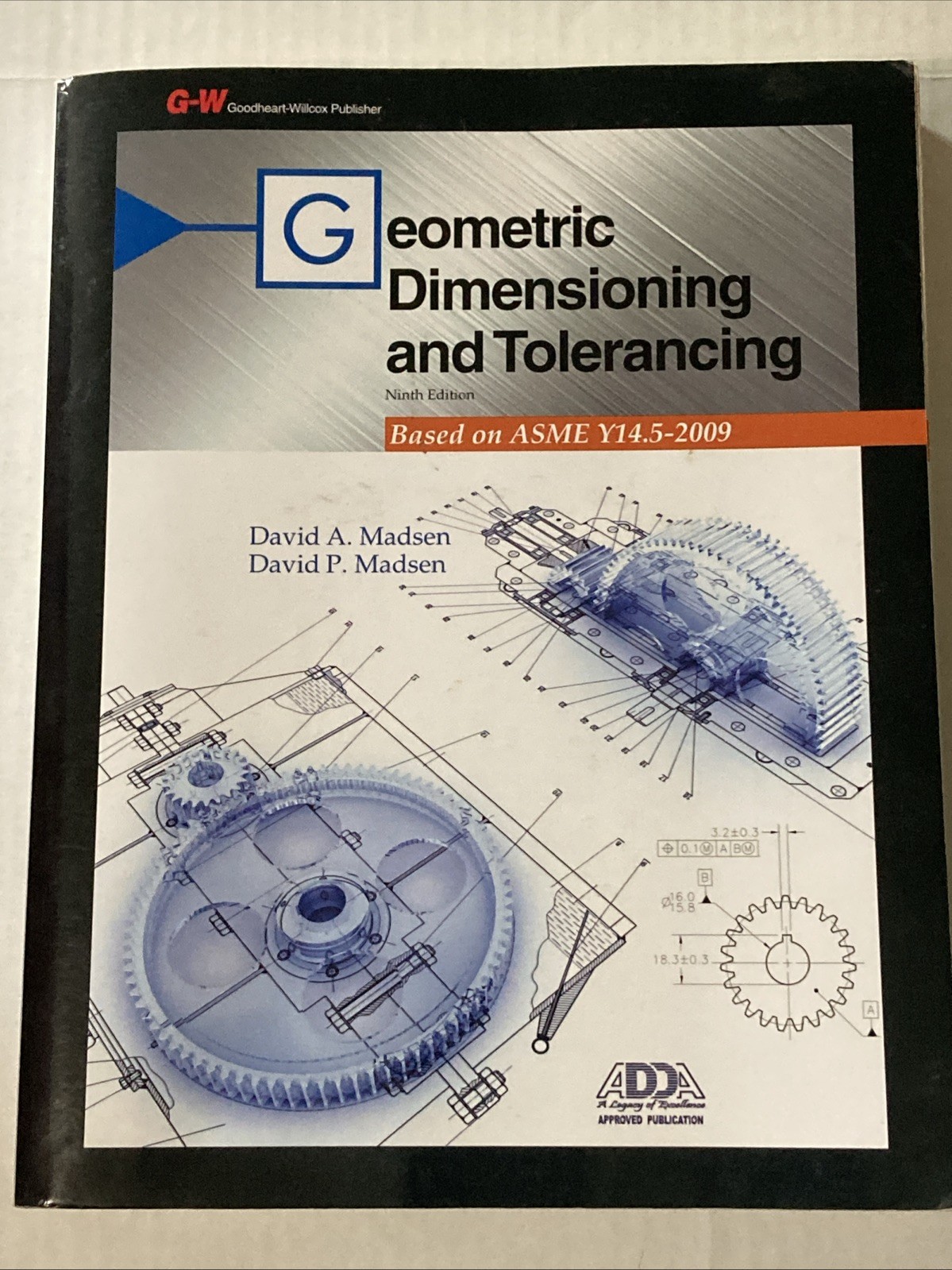 Goodheart-Willcox Geometric Dimensioning and Tolerancing 9th Ed Madsen Paperback