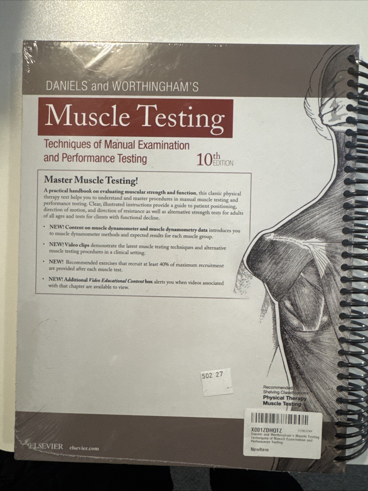 Daniels and Worthingham’s: Muscle Testing, 10th Edition by Avers and Brown