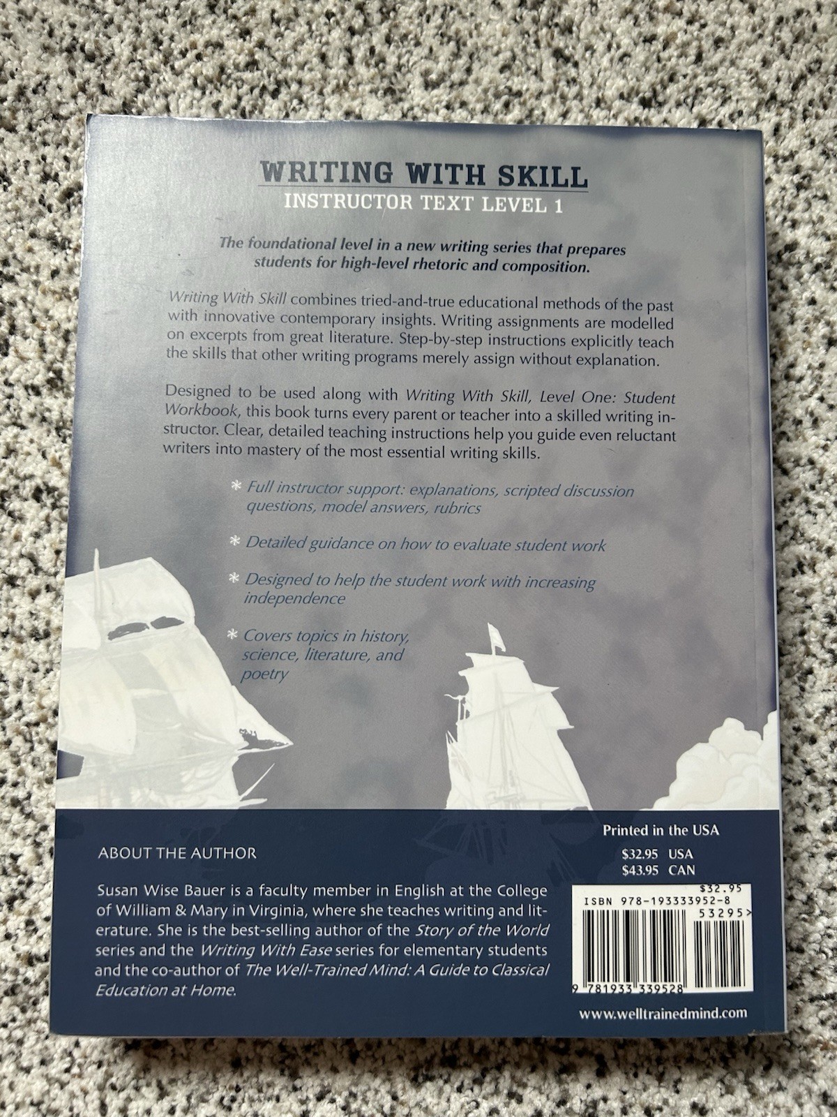 Writing With Skill, Level 1: Instructor Text; T- 9781933339528, Bauer, paperback