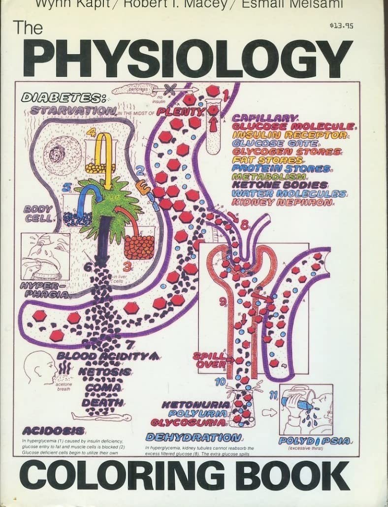 The Physiology Coloring Book – paperback Wynn Kapit|Esmail Meisami|Robert I….